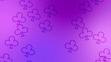 CG of purple background including clover shaped object video