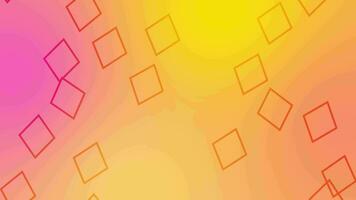 CG of yellow and magenta background including rhombus shaped object video