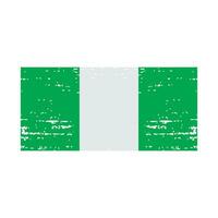 nigerian flag icon vector