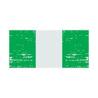 nigerian flag icon vector