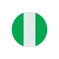 nigerian flag icon vector
