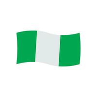 nigeriano bandera icono vector