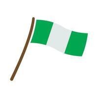 nigeriano bandera icono vector