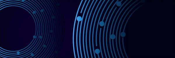 abstract dark elegant background technology with dots lines vector