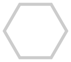 Honeycomb Shape, Beehive or Bee House Form, Hexagonal, can use for Frame, Emblem, Logo Gram, Apps, Pictogram,  Decoration, Ornate, Tile, Mosaic,  Background, Website or Graphic Design Element. PNG