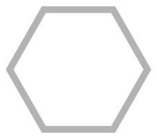 Honeycomb Shape, Beehive or Bee House Form, Hexagonal, can use for Frame, Emblem, Logo Gram, Apps, Pictogram,  Decoration, Ornate, Tile, Mosaic,  Background, Website or Graphic Design Element. PNG