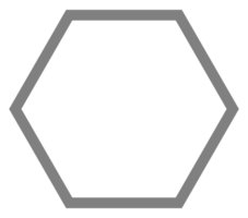 Honeycomb Shape, Beehive or Bee House Form, Hexagonal, can use for Frame, Emblem, Logo Gram, Apps, Pictogram,  Decoration, Ornate, Tile, Mosaic,  Background, Website or Graphic Design Element. PNG