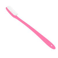 AI generated Simple But Cool 3d Pink Toothbrush Clipart Transparent Background png