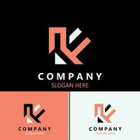 Letter KA, AK initial Logo, simple and Luxury monogram Icon Vector business identity design Template