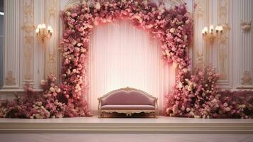 AI generated Dreamy backdrop creation for your work photo