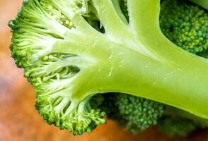 Detail of the succulent fresh inside the Broccoli photo