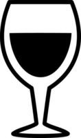 Wine glass toast icon Stencil beer drink vector