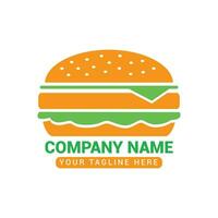 Burger vintage stamp sticker vector