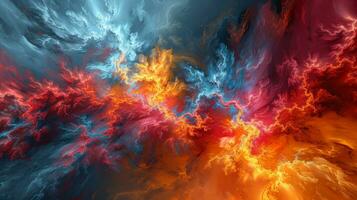AI generated Abstract colorful background design photo