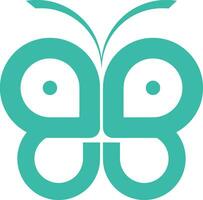 BB butterfly logo vector