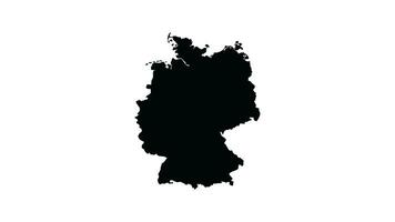 Animation forms a map of Germany video