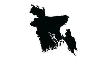 Animation forms a map icon for the country of Bangladesh video