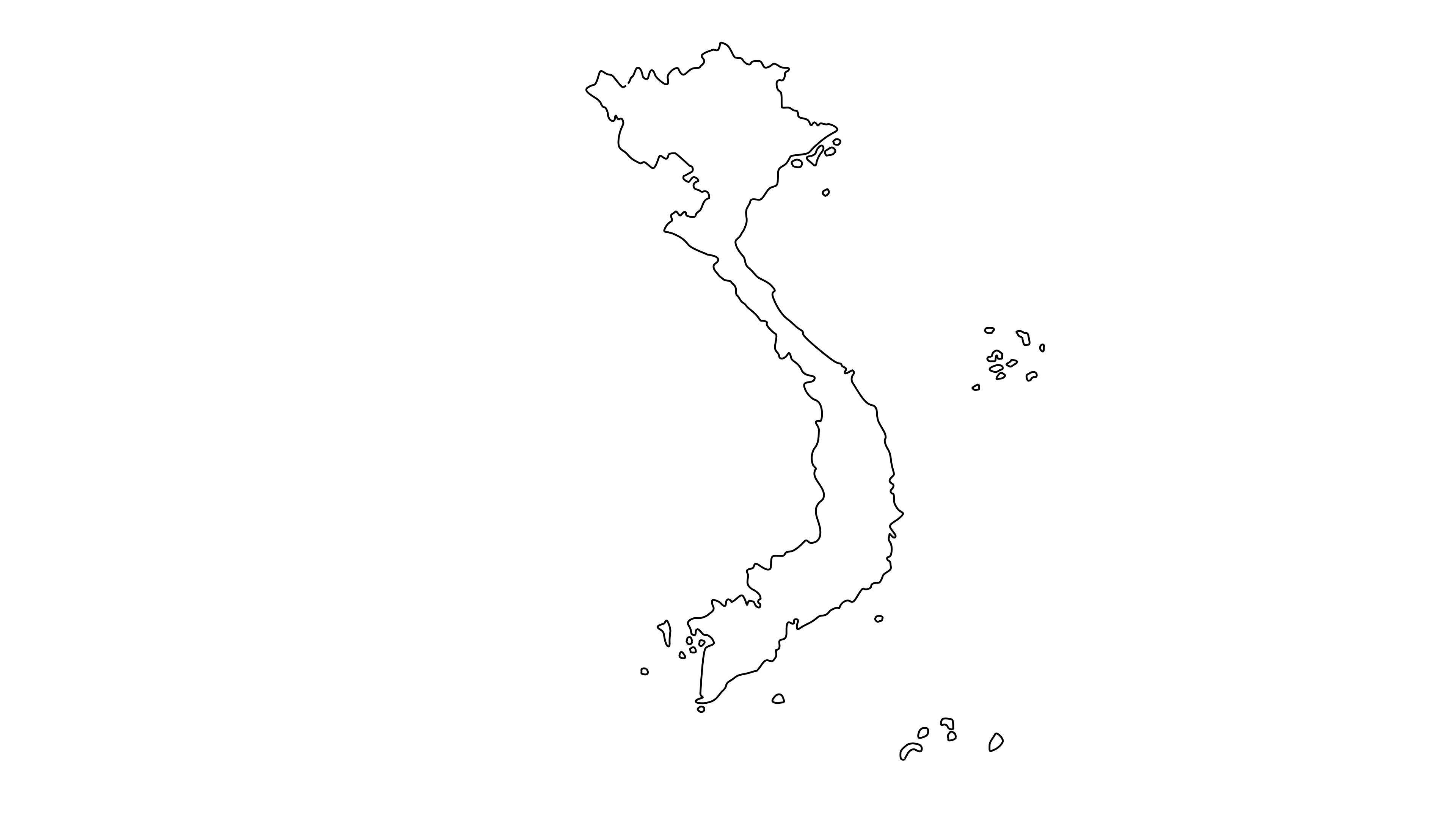 Animated sketch of Vietnam map icon 36045757 Stock Video at Vecteezy