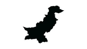 Animation forms a Pakistan map icon video