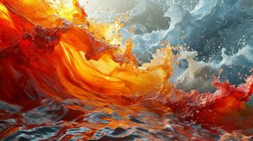 AI generated Colorful abstract background. Water wallpaper. photo