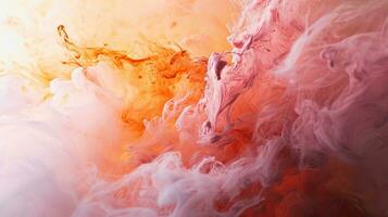 AI generated Colorful abstract background. Smoke and fog wallpaper. photo