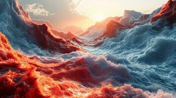 AI generated Abstract colorful background design photo