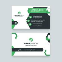 Double sided creative business card template, Professional modern simple unique Visiting design. vector