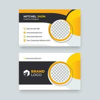 Double sided creative business card template, Professional modern simple unique Visiting design. vector