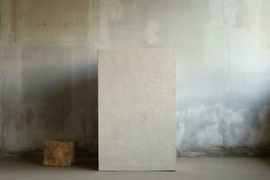 AI generated concrete wall background photo