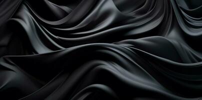 AI generated Abstract Black cloth background photo