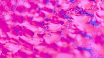 Abstract light waveform of moving particles and points on pink background. video