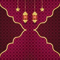 Ramadan or ramadhan kareem with masjid mosque islamic lantern transparent background arabesque pattern shab e barat shaban and laylat ul qadar vector