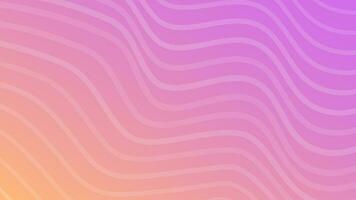 Modern colorful gradient background with wave lines vector