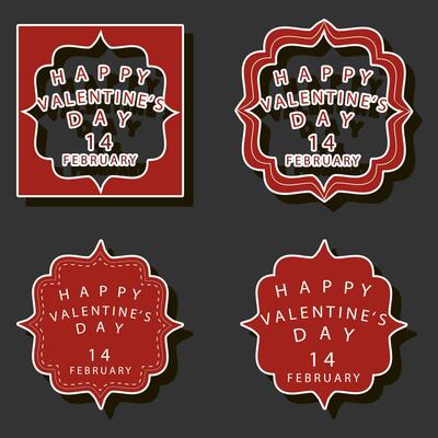 Beautiful illustration on theme of celebrating annual holiday Valentine's Day