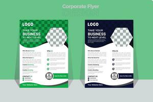 Business flyer design templat. vector