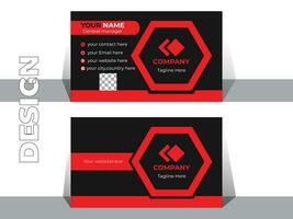 Professional business card design. vector