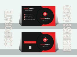 Professional business card design. vector