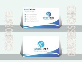 Professional business card design. vector