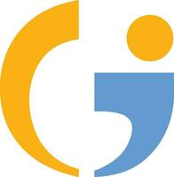 GI Logo design vector