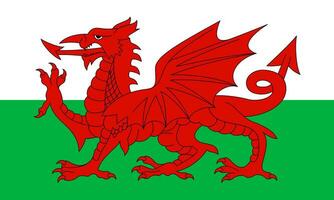 Flag of Wales vector