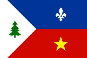 Drapeau de l'Acadie occidentale vector