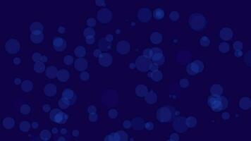 abstract background with particles  slow motion glowing particles on blue background, seamless 4k loop animation video