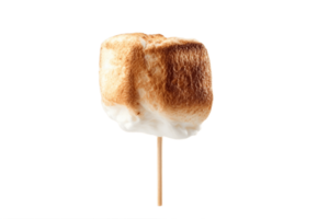 AI generated Roasted Marshmallow on Stick Isolated on Transparent Background. AI png
