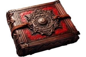 AI generated Spellbook on a Transparent Background. AI png