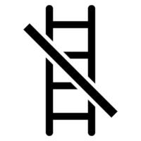 Do Not Use Ladders Symbol vector