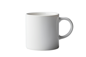 AI generated Empty Coffee Mug Mockup Isolated on a transparent Background. AI png