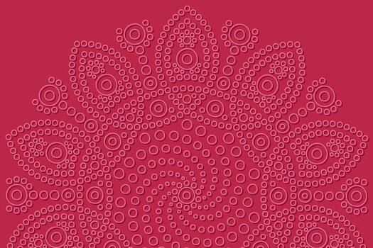 Abstract minimal geometric background with ornament, mandala. vector