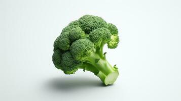 AI generated Broccoli on White Background. Vegetable, Health, Healthy, Vegetarian, Fresh photo