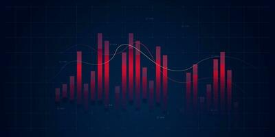 Chart stock market or forex trading graph in graphic concept need for financial investment or Economic trends of economics element vector