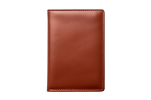 AI generated Leather Passport Holder on a Transparent Background. AI png